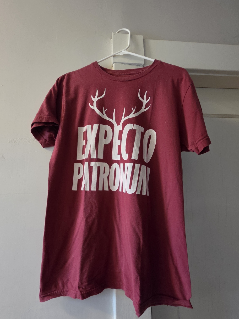 Vintagw Maroon Harry Potter Expecto Patronum Graphic Tee